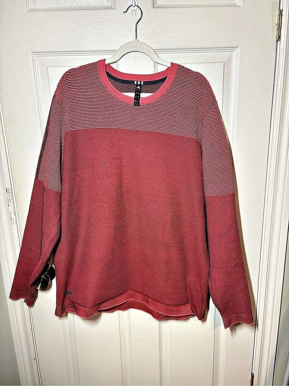 Adidas Primeknit Crewneck Pullover Color Block Knit Sweatshirt XL